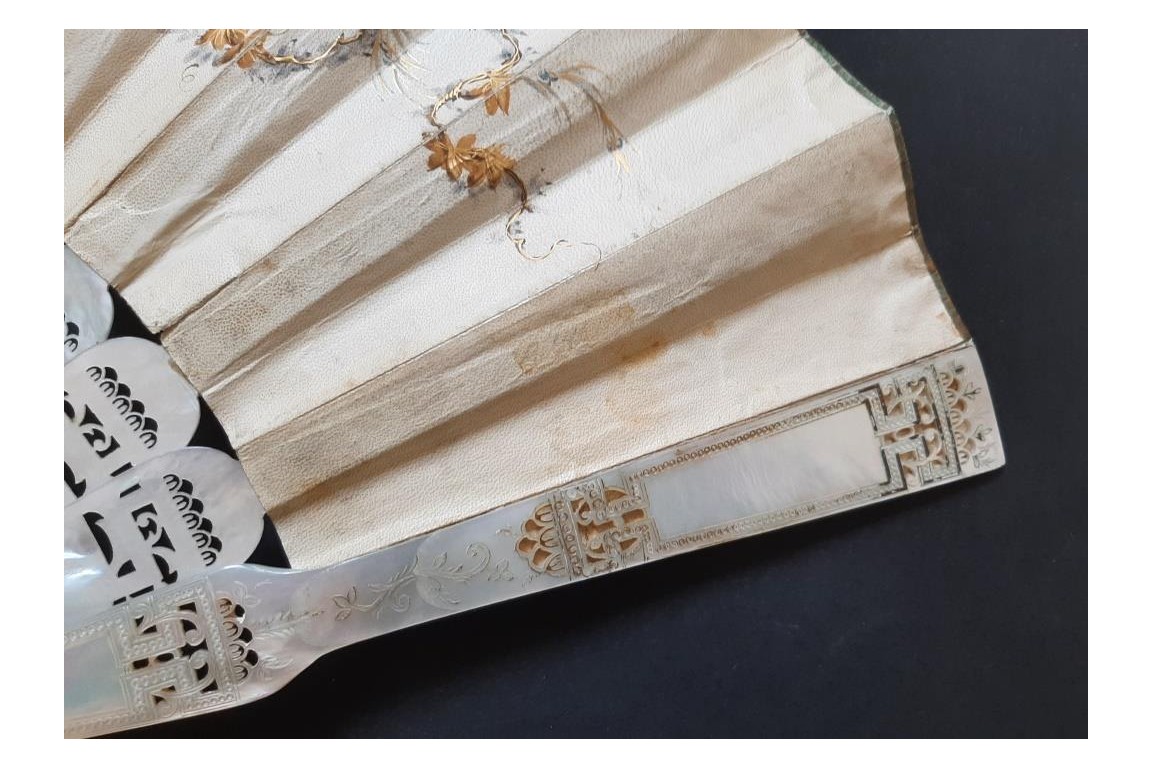 For a bride-to-be, fan circa 1870