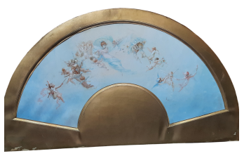 Nymph of the Lovers, fan leaf, Belle Époque period
