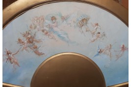 Nymph of the Lovers, fan leaf, Belle Époque period