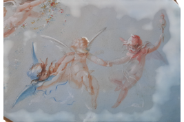 Nymph of the Lovers, fan leaf, Belle Époque period