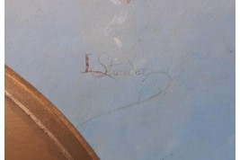 Nymph of the Lovers, fan leaf, Belle Époque period