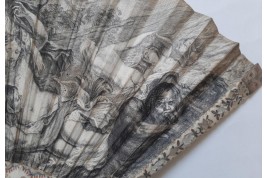 Triumph of Galatea after Coypel, fan circa 1730