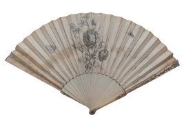 Triumph of Galatea after Coypel, fan circa 1730
