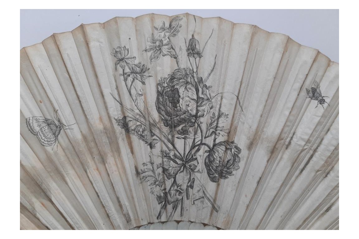 Triumph of Galatea after Coypel, fan circa 1730