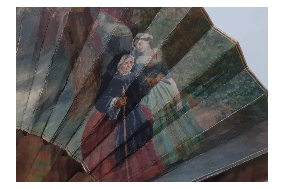 Invitation to dance,  fan by Leroy ? late 19th century