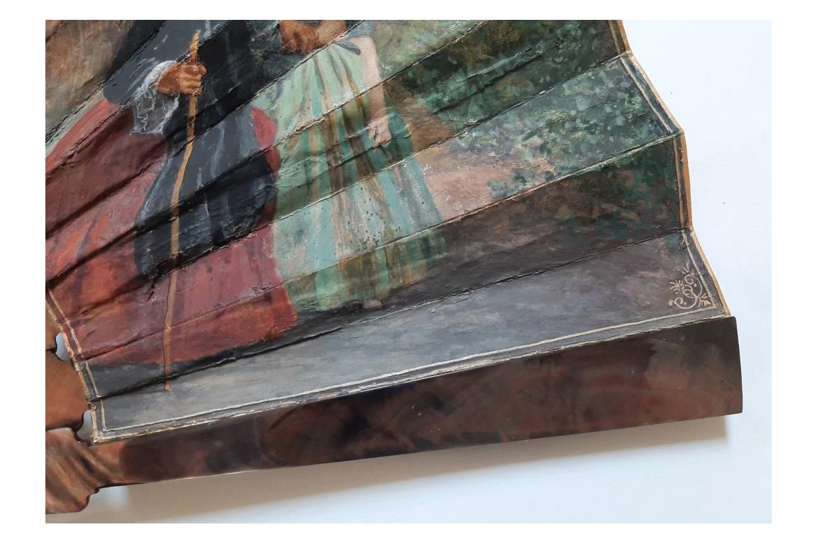 Invitation to dance,  fan by Leroy ? late 19th century