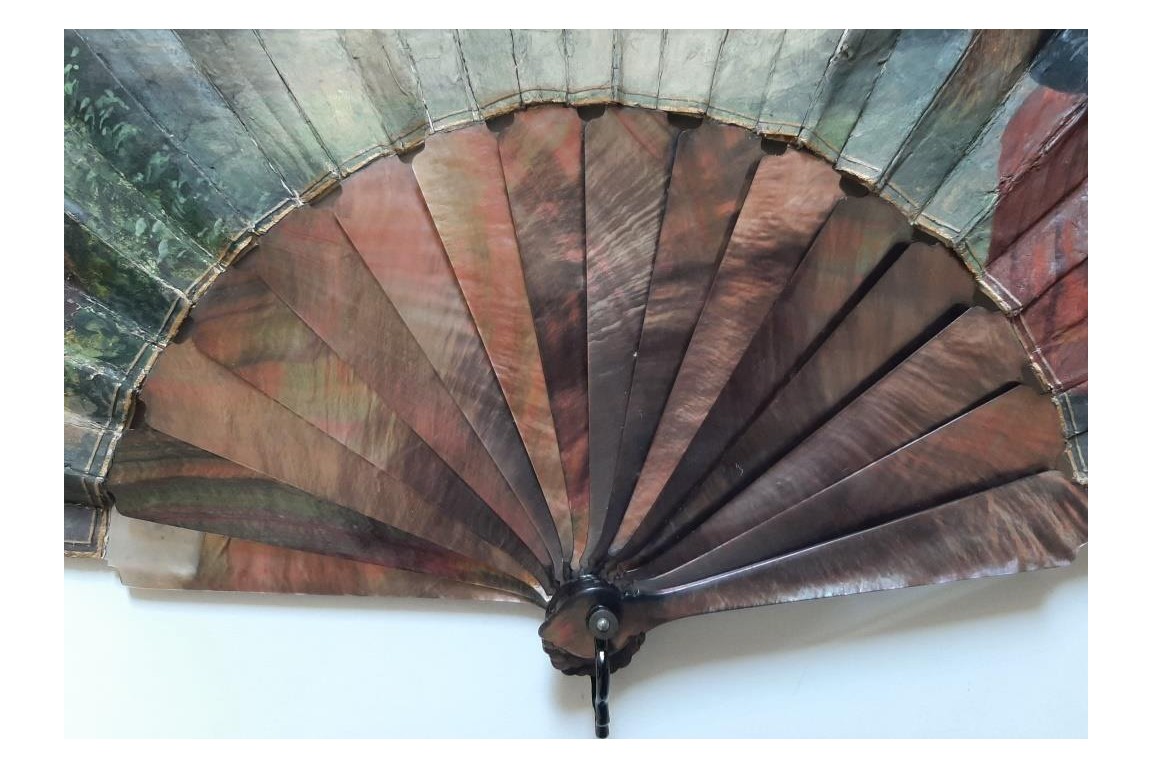 Invitation to dance,  fan by Leroy ? late 19th century