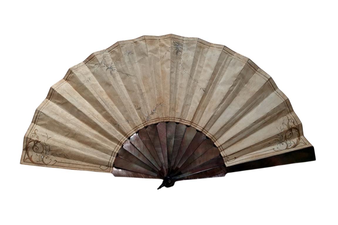 Invitation to dance,  fan by Leroy ? late 19th century