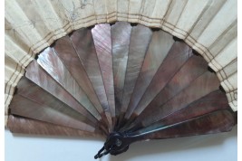 Invitation to dance,  fan by Leroy ? late 19th century