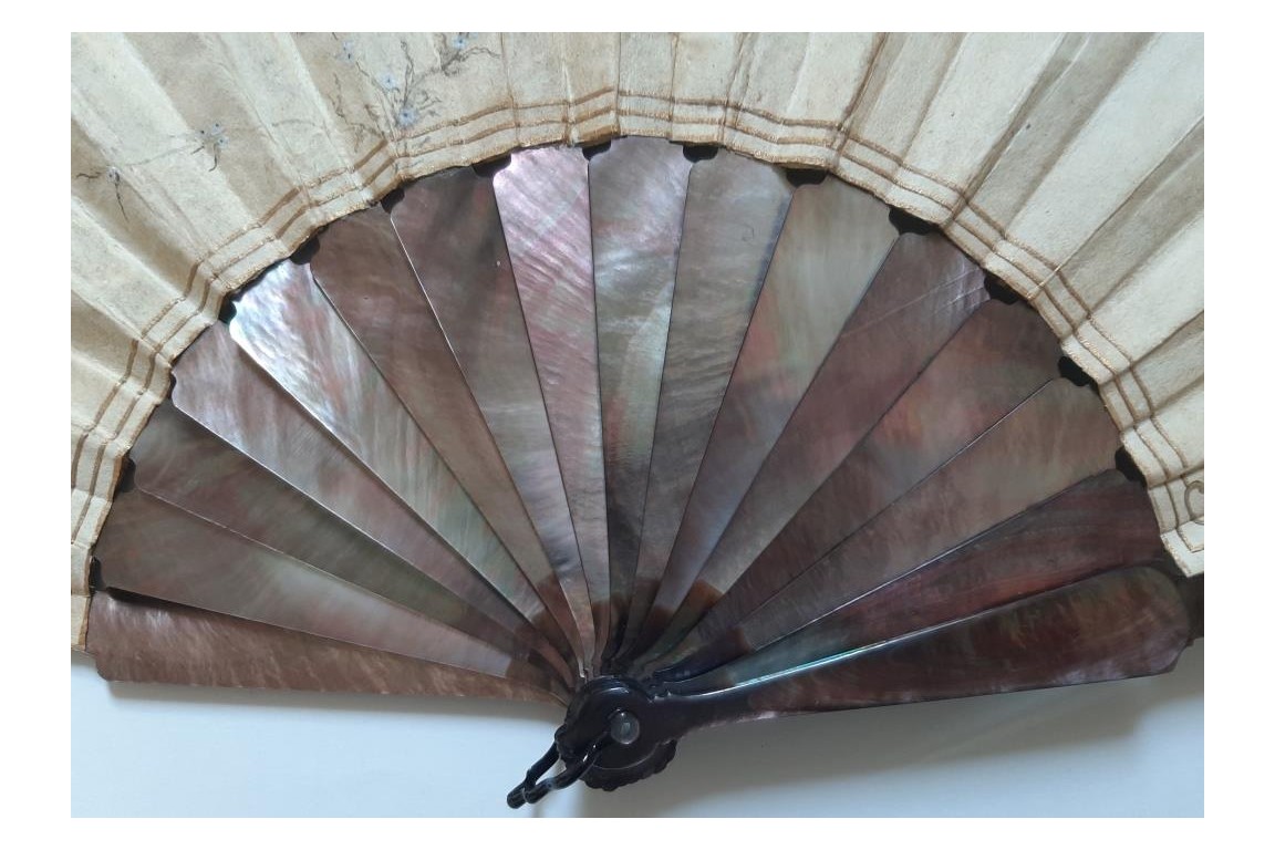Invitation to dance,  fan by Leroy ? late 19th century