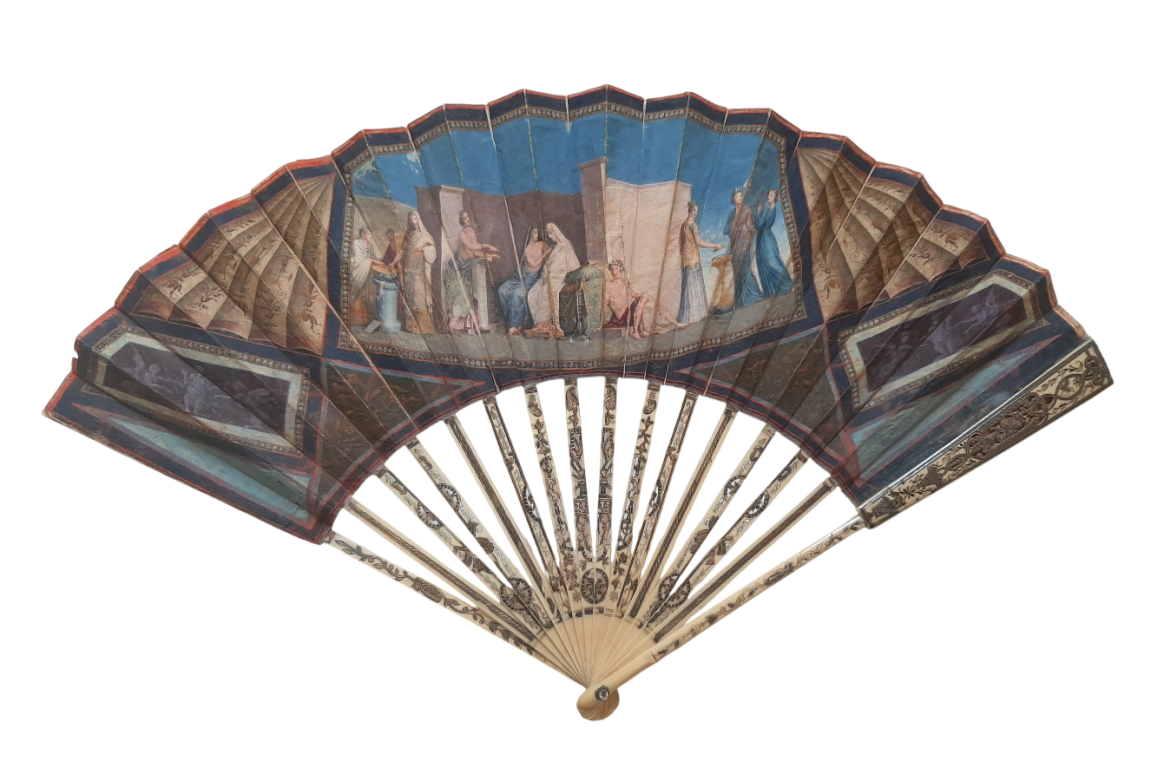 Noces aldobrandines, éventail du Grand Tour vers 1780