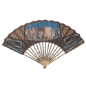 Aldobrandini Wedding, Grand Tour fan, attribued to Tommaso Bigatti, late 18th century