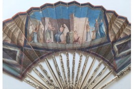 Noces aldobrandines, éventail du Grand Tour vers 1780