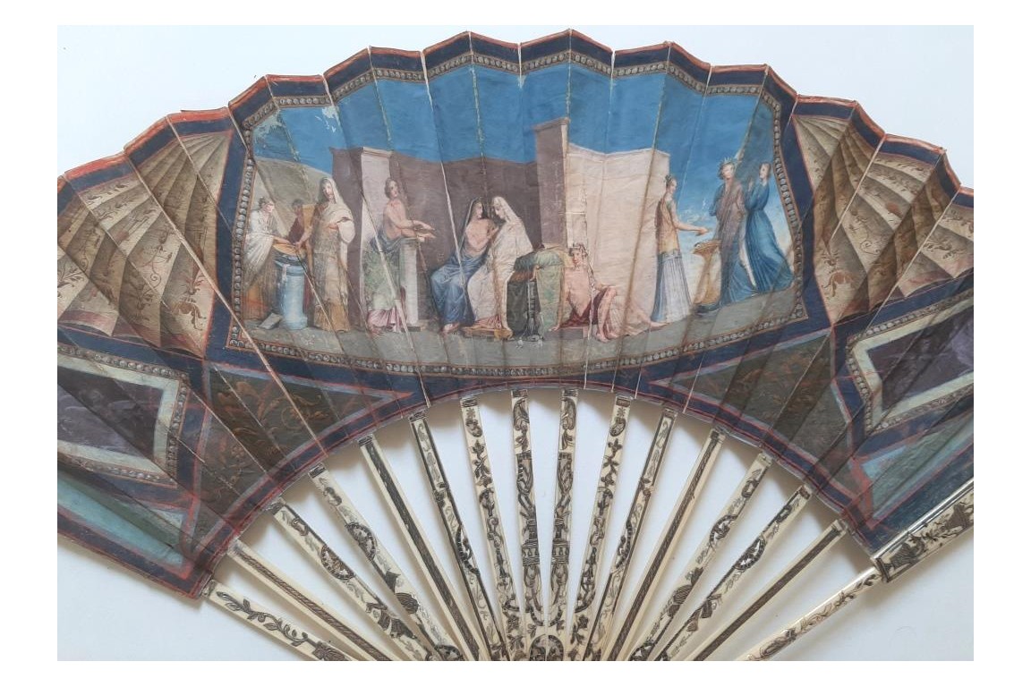 Noces aldobrandines, éventail du Grand Tour vers 1780