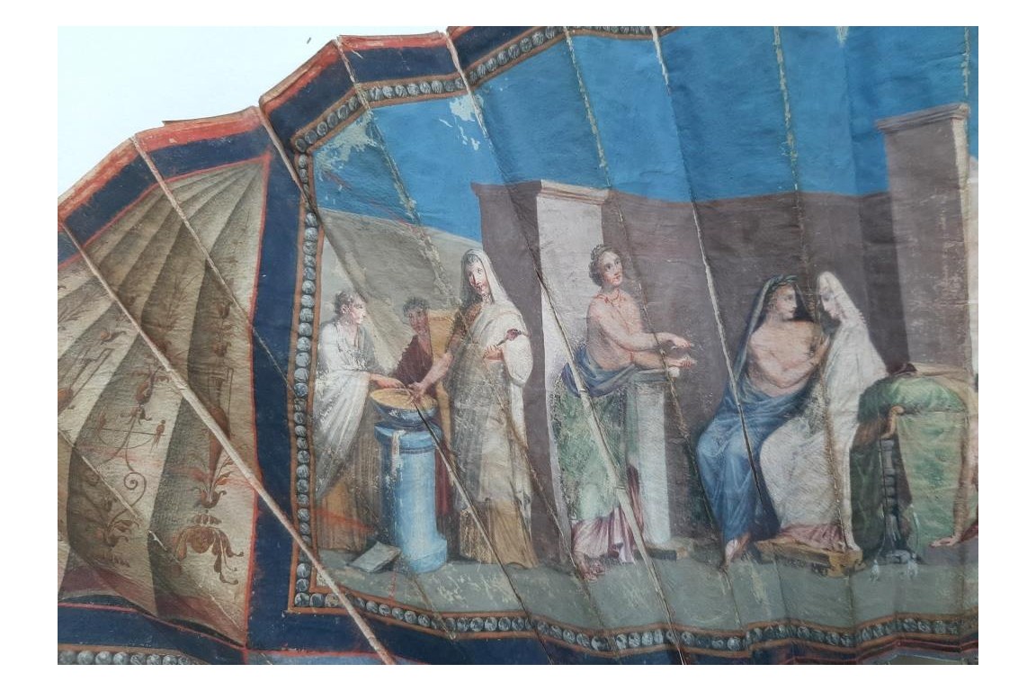 Noces aldobrandines, éventail du Grand Tour vers 1780