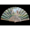 The love triangle, fan by Roubaudi, circa 1870-80