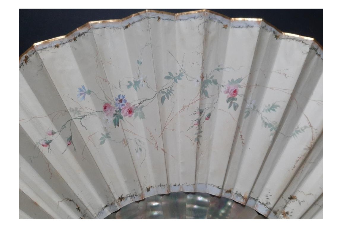 The love triangle, fan by Roubaudi, circa 1870-80