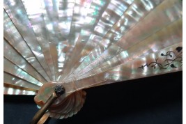 The love triangle, fan by Roubaudi, circa 1870-80