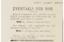 Femmes d'après Georges De Feure, éventail et feuille