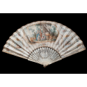 Sarah offering Hagar to Abraham, 18th century fan