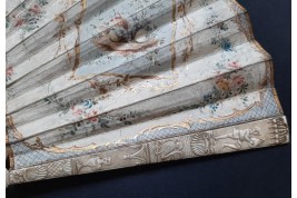 Sarah offering Hagar to Abraham, 18th century fan
