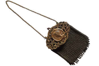 Women in the style of Mucha, art nouveau purse
