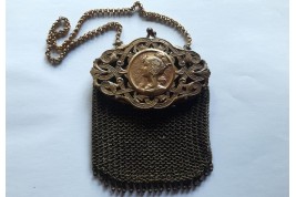 Women in the style of Mucha, art nouveau purse