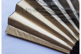 Promenade dans le forum romain, éventail d'Aurant, fin XIXème siècle