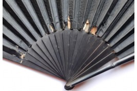 Walk in the Roman forum, fan by Aurant, late 19th century