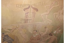 Mythic Montmartre, gouache by Aufrère, 20th century