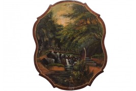 La source de Barisart près de Spa, écrans vers 1860-1900