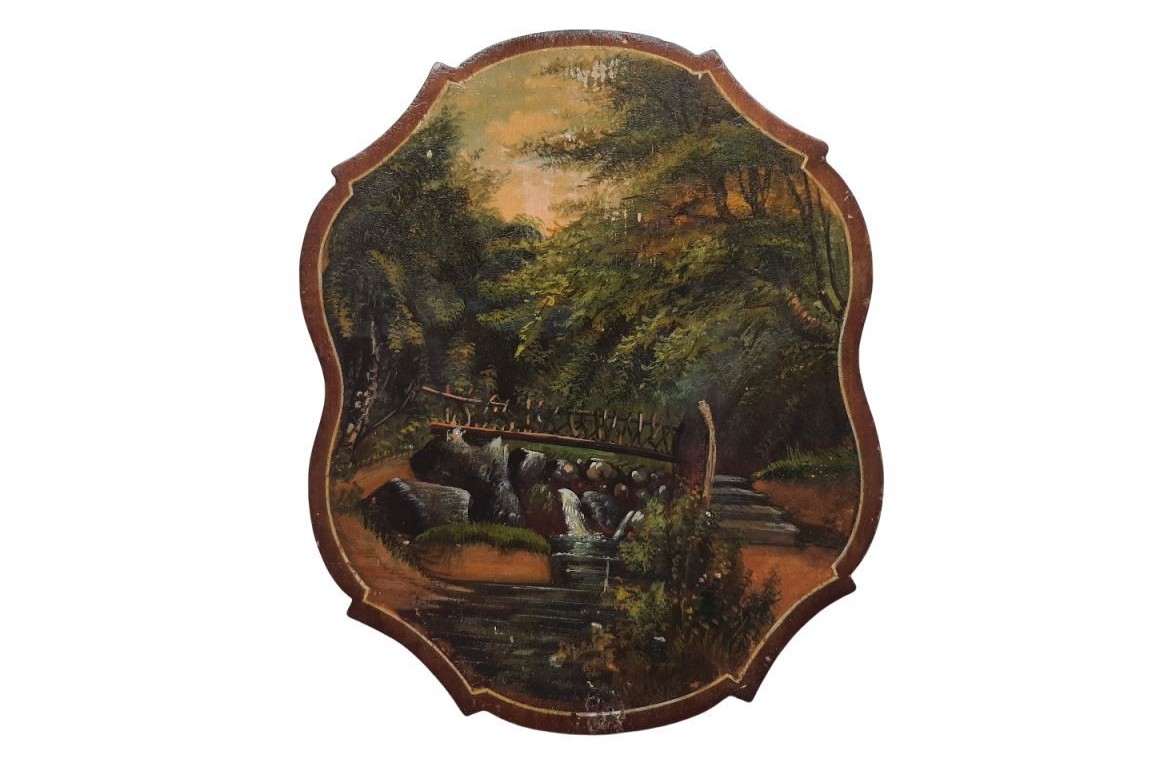 La source de Barisart près de Spa, écrans vers 1860-1900
