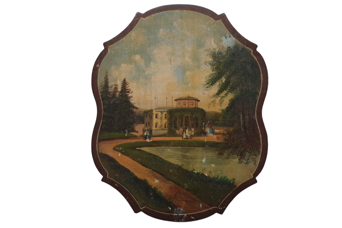 La source de Barisart près de Spa, écrans vers 1860-1900
