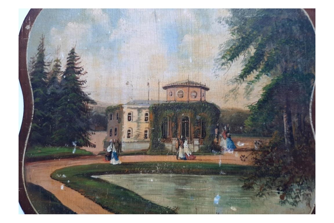 La source de Barisart près de Spa, écrans vers 1860-1900