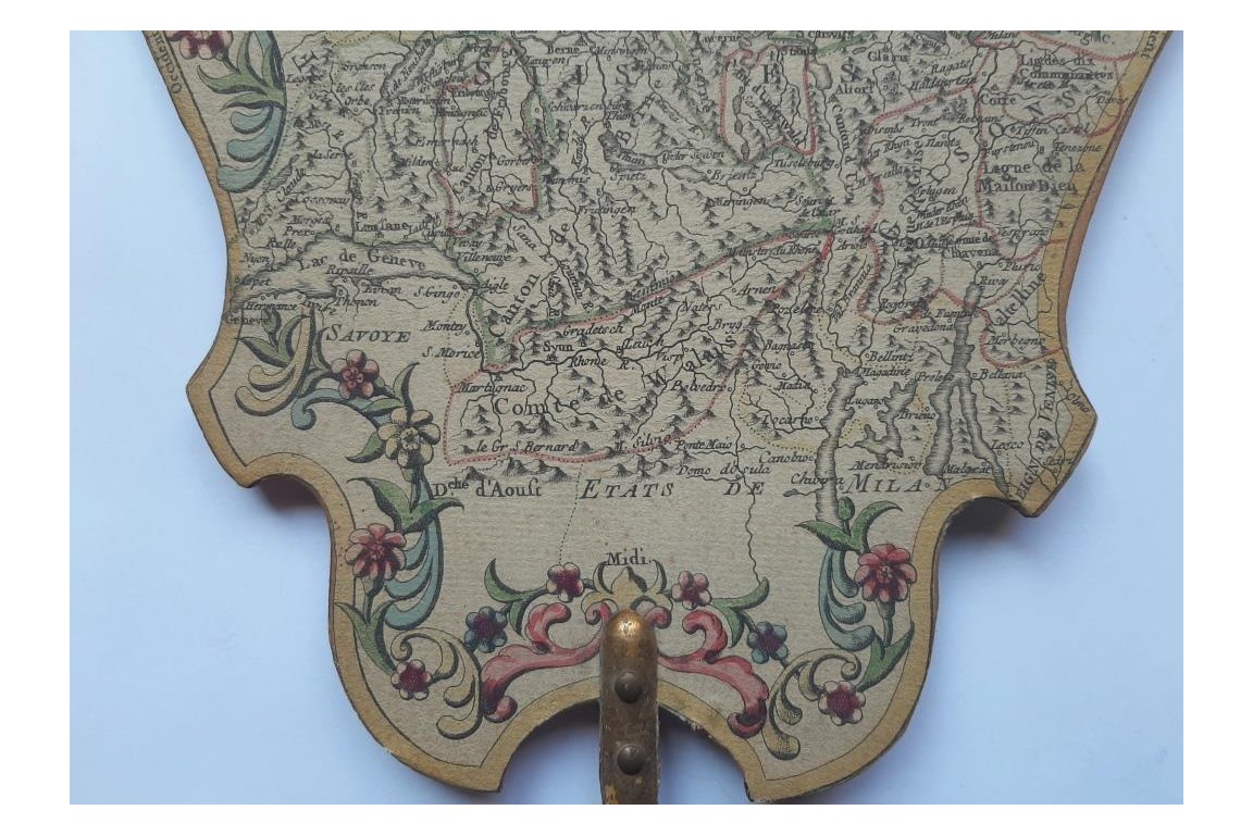 Suisse, Pologne et Pays-Bas. Écrans-cartes géographiques d'après De La Fosse, 1780