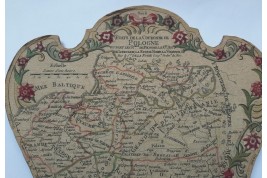 Switzerland, Poland and the Netherlands.  Geographical map fixed fans after De La Fosse, 1780