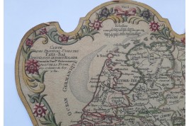 Suisse, Pologne et Pays-Bas. Écrans-cartes géographiques d'après De La Fosse, 1780