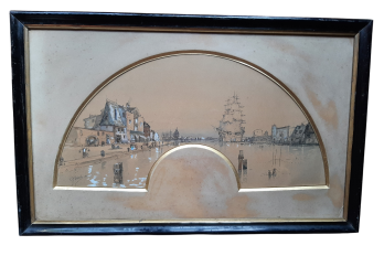 Venice ? Fan project by Marks, 1888