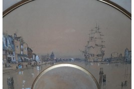 Venise, projet d'éventail par Marks, 1888