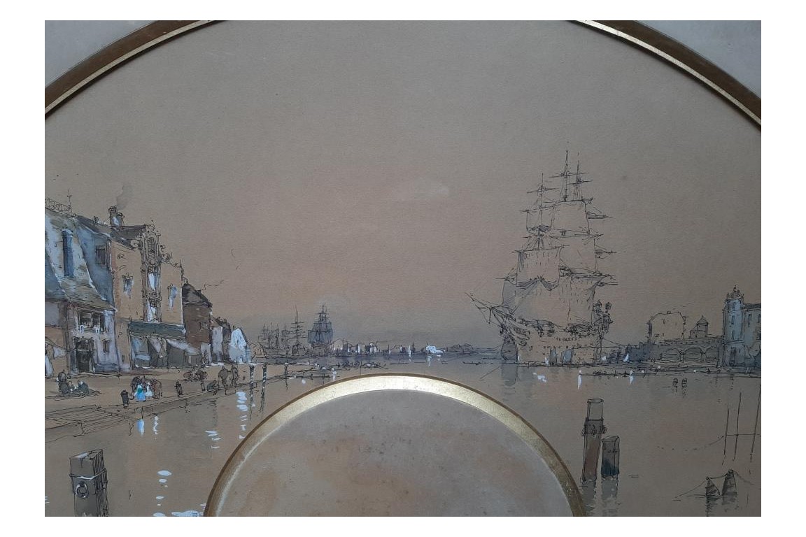 Venice ? Fan project by Marks, 1888