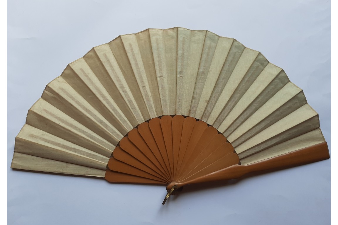 Washerwoman on the Normandy coast, fan circa 1900