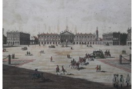 Royal Palace in Brussels, optical day/night view, circa 1773