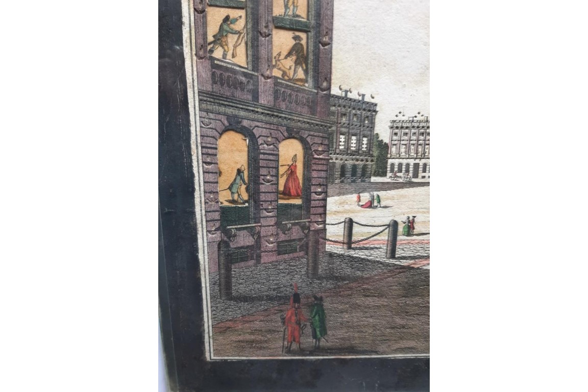 Palais royal de Bruxelles, vue d'optique jour/nuit, vers 1773