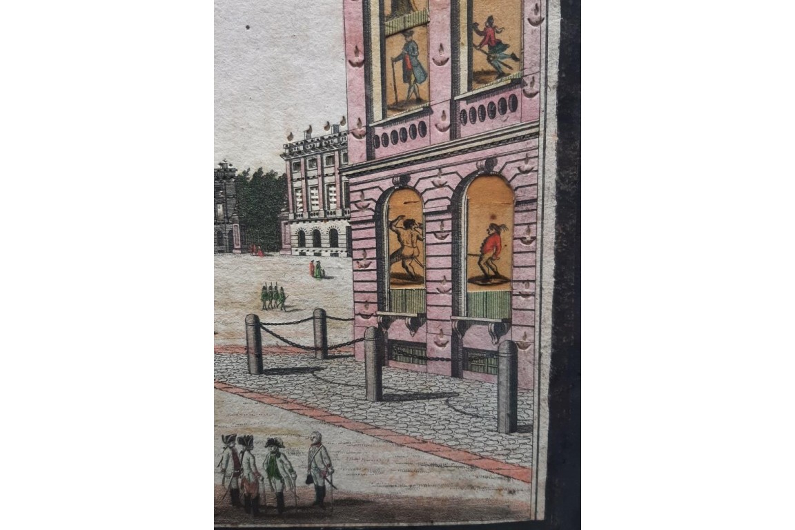 Royal Palace in Brussels, optical day/night view, circa 1773