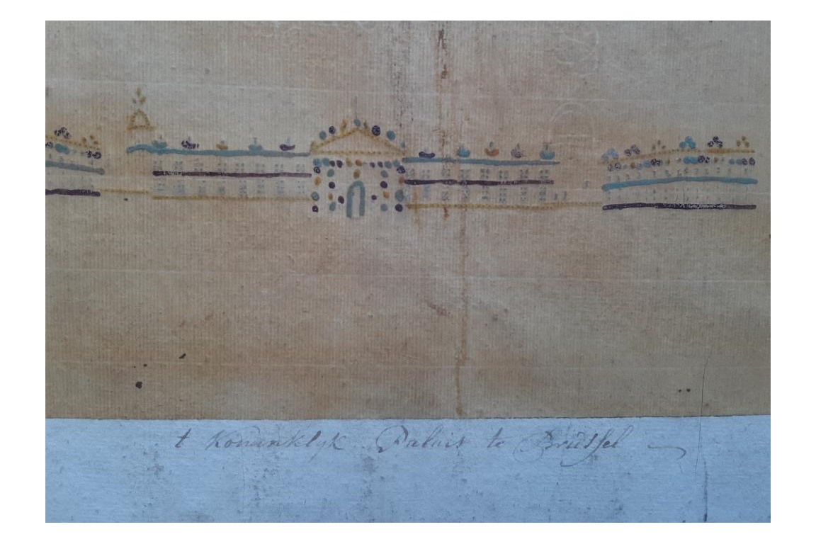 Palais royal de Bruxelles, vue d'optique jour/nuit, vers 1773