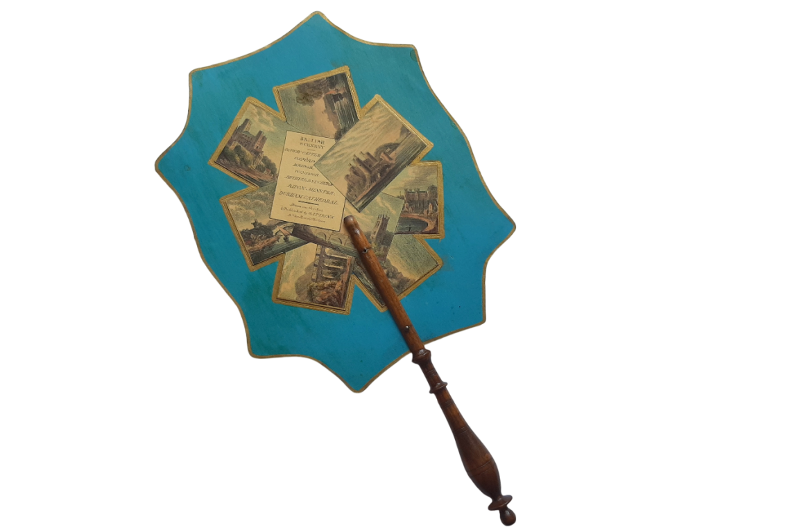 British scenery, 19th century fixed fan