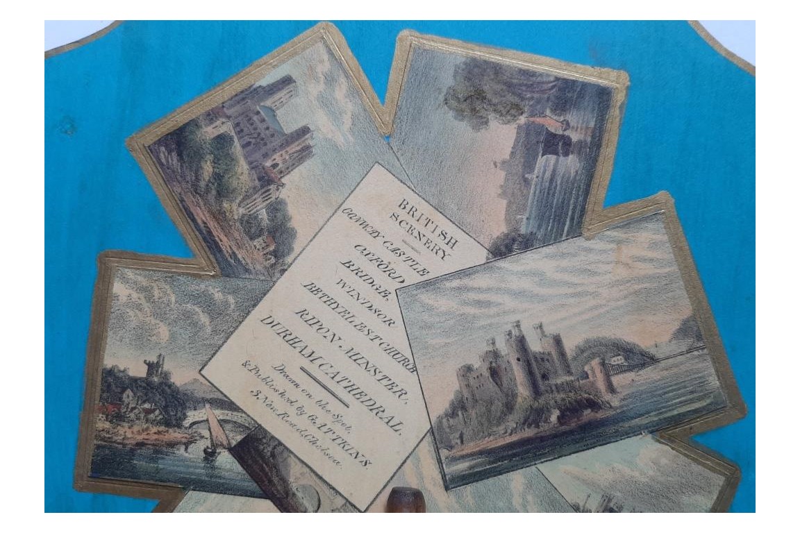 British scenery, 19th century fixed fan