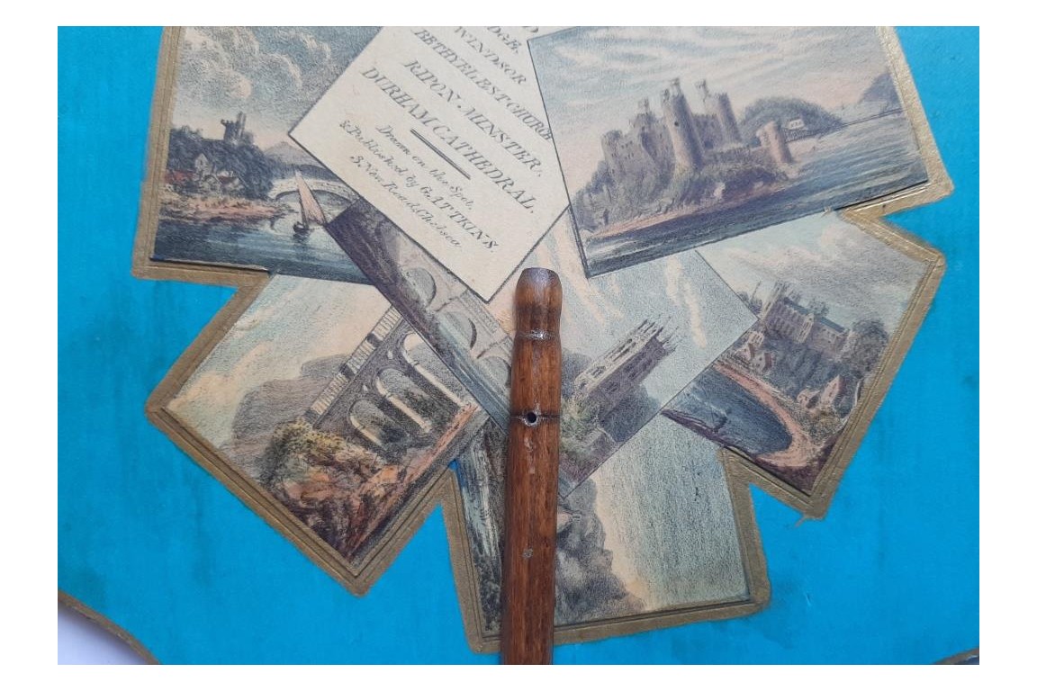 British scenery, 19th century fixed fan
