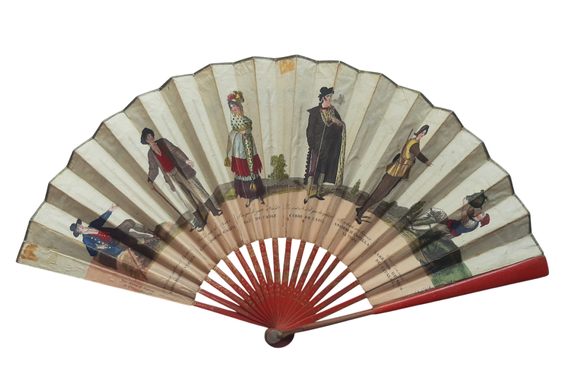 Characters of the natives of the Spanish provinces, fan since Antonio Rodriguez, circa 1805-1810