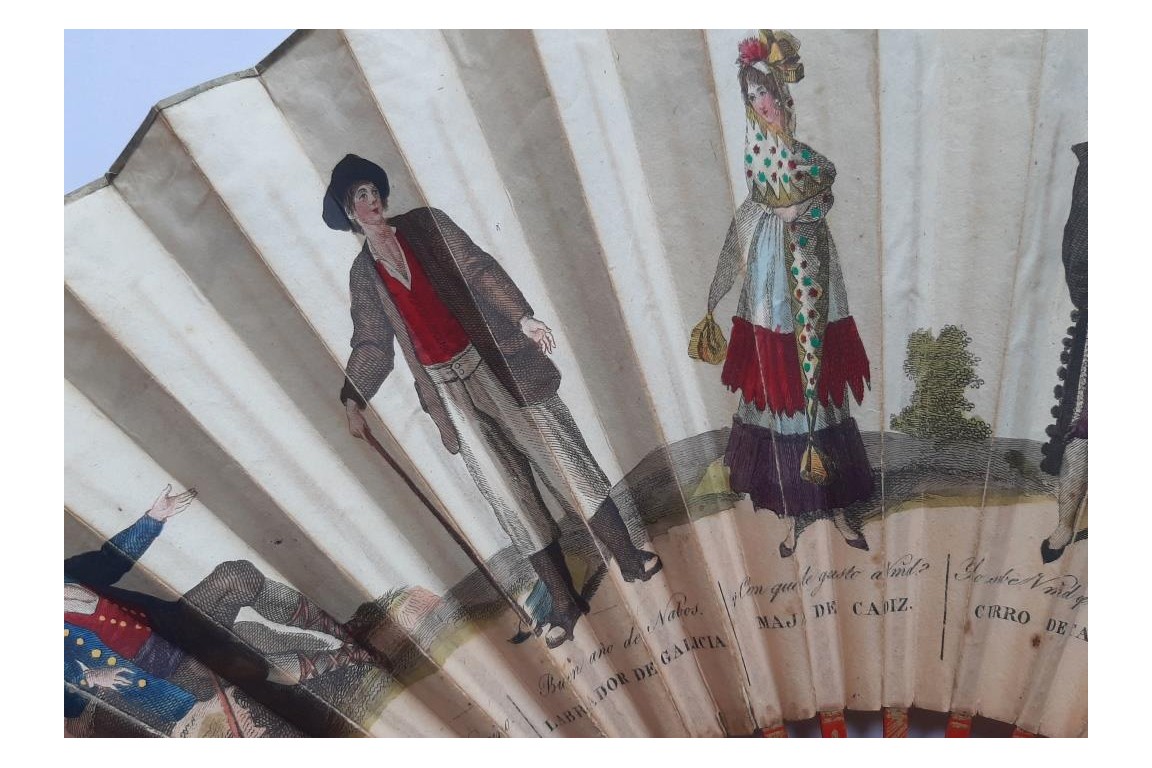Characters of the natives of the Spanish provinces, fan since Antonio Rodriguez, circa 1805-1810